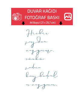 Hiçbir şeyden vazgeçme, çünkü sadece kaybedenler vazgeçer. Fotoğraf Baskı, A4 Boyut, 21,0 x 29,7 cm