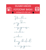 Hiçbir şeyden vazgeçme, çünkü sadece kaybedenler vazgeçer. Fotoğraf Baskı, A4 Boyut, 21,0 x 29,7 cm