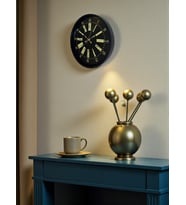 36 Cm Siyah Modern Duvar Saati (Standart)