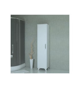 Çok Amaçlı Beyaz Banyo Boy Dolabı