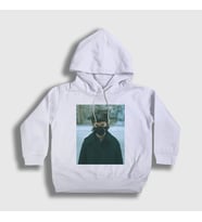 Presmono Unisex Çocuk Beyaz Dj Techno I Hate Models Kapüşonlu Sweatshirt 553422tt