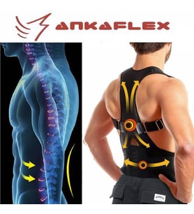 Ankaflex Medikal Kifoz Skolyoz Korsesi Manyetik Ortopedik Dik Duruş Korsesi Bayan Erkek Dik Durmak