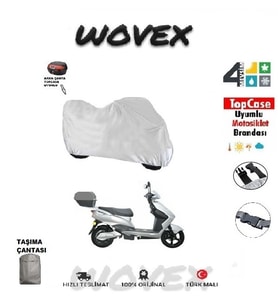 Honda Spacy 110 Alpha Motosiklet Brandası TopCase Arka Çanta Uyumlu Branda,Örtü