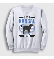Presmono Unisex Beyaz Kangal Babası Dad Dog Hediye Sweatshirt 538788tt