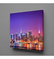 RENGARENK ŞEHİR KANVAS TABLO 140x140cm