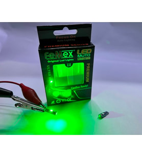 FEMEX PREMİUM 10'LU T5 LED 3030 CHİPSET 3SMD MİNİ LED AMPUL YEŞİL