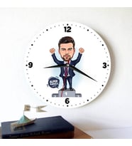 Bir Numaralı Erkek Karikatürlü Duvar Saati