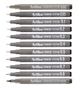 Artline Drawing System Teknik Çizim Kalemi 11'li Set 