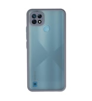 Realme C21 Kılıf Montreal Silikon Kapak - Gri