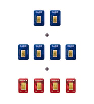 Nadir Gold 24 Ayar 19 Gram Külçe Altın (6 Adet 2,5 Gram Külçe Altın + 4 Adet 1 Gram Külçe Altın )