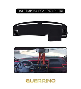 FIAT TEMPRA 1992-1997 Modellerine Uygun DijitalTORPİDO KORUMA HALISI SİYAH KENAR