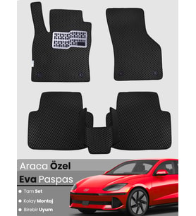 HYUNDAİ IONIQ 6 (2022-2025) Uyumlu EVA Paspas Tam Set–Araca Özel,Kolay Montaj,Su Geçirmez