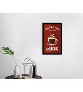 BK Home Coffee Tasarımlı Dekoratif Ahşap Siyah Çerçeveli Tablo-8