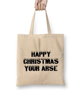 Happy Christmas Your Ars Bez Çanta Uzun Saplı