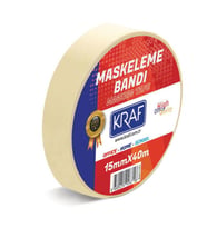 Kraf Maskeleme Bandı 15 mm x 40 mt. 