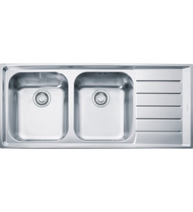 FRANKE Neptun NEX 621 SAĞ Inox 2 Gözlü Damlalıklı Eviye (Gri)