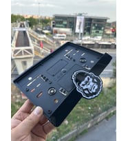 Kızgın Goril Maymun Tasarım 3D Motosiklet Pleksi Plakalık