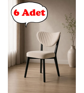 6 Adet Elma Sandalye Modern Kadife Kapitone Sırtlı Mutfak Yemek Odası Balkon Kafe Sandalyesi 85 Cm