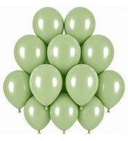 Yeşil Renk Lateks makaron Balon (30 cm) - 12 Adet