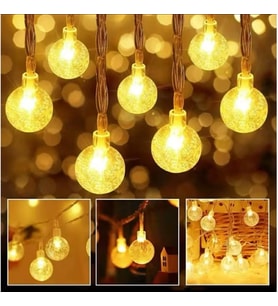 Kristal Top Süslü 2 Metre Led Işık Dekoratif Led Aydınlatma  (Karışık)