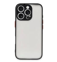 Newface Apple iPhone 16 Pro Kılıf Montreal Silikon Kapak - Siyah