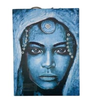 Afrika Kadın Temalı Simli Tablo No:4 (Karışık)