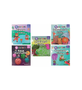 Okul Öncesi Çıkartmalı Kitaplar Serisi 5 kitap