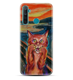 Realme 5i 5 Pro 6i 7 Pro 8 Kılıf Desemli Silikon Tablo Cat 1788