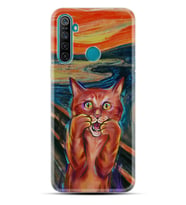 Realme 5i 5 Pro 6i 7 Pro 8 Kılıf Desemli Silikon Tablo Cat 1788