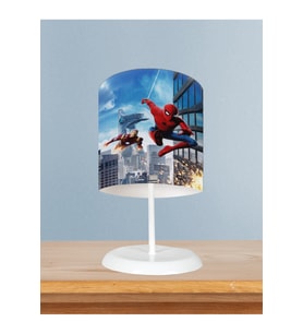 MEKTA HOME BEBEK VE ÇOCUK ODASI Iron Man ve Spider Man Desenli Abajur