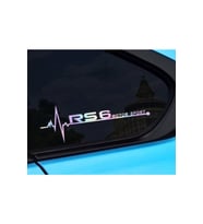 Rs6 Yan Cam Sticker Oto Kapı 20 Cm X 7 Cm Hologram c11