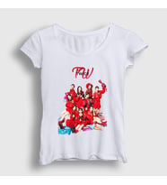 Presmono Kadın Beyaz Poster K-Pop Twice T-Shirt 281373tt