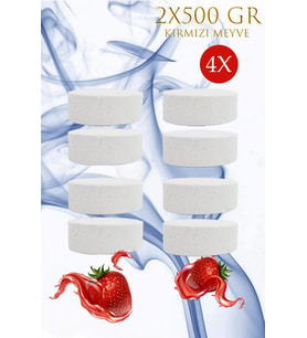4 Adet 2x500Gr - KIRMIZI MEYVELER - Nem Alıcı Rutubet Giderici Yedek Tablet