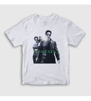 Presmono Unisex Çocuk Beyaz Neo Film The Matrix T-Shirt 253918tt