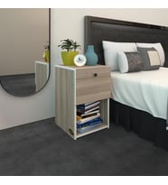 Kenzlife komodin izumi crd 60*39*39 komidin kitaplık ayakkabılık kapaklı arkalıklı (Karışık)