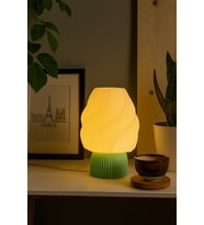 Ice Cream Lamp Masa Lambası Aydınlatma Dekoratif Abajur Ev Dekorasyonu Genç Odası Abajur (Turkuaz)