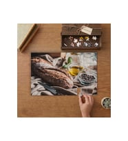 Taze Ekmek ve Baharatlar Tasarımı 240 parça Ahşap Puzzle Ahşap Kutuda MP02042