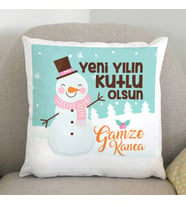 Kişiye Özel Güzel Yılbaşı Dileklerim Yastık