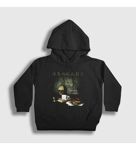 Presmono Unisex Çocuk Siyah Centuries Haggard Kapüşonlu Sweatshirt 79498tt