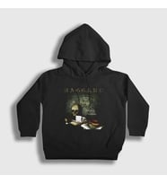 Presmono Unisex Çocuk Siyah Centuries Haggard Kapüşonlu Sweatshirt 79498tt