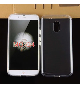 Lenovo Moto G4 Kılıf Zore Şeffaf İnce ve Esnek Süper Silikon (Renksiz)
