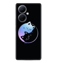 Vivo V29 Lite Kılıf Silikon Desen Özel Seri Love Cats 1604