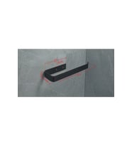 Metal Mat Siyah Kendin Yapışkanlı Çok Amaçlı Havlu Askısı