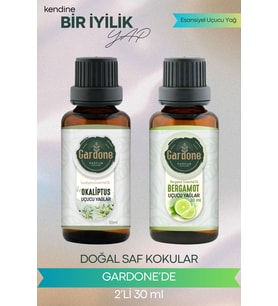 Okaliptus + Bergamot ( Oda Kokusu Aroma Terapi Buhurdanlık / Difüzör Yağı ) Set 2 Adet x 30 ML