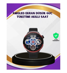 Mey İthalat® Dokunmatik Akıllı Saat Kablosuz Şarj AMOLED Ekran