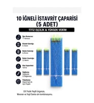 5 Adet - 11 Numara Beyaz İğne Yeşil Sim - 10 İğneli İstavrit Çaparisi 0.25 Beden 0.15 Köstek