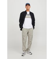 Jack & Jones Erkek Teknik Kumaş Kargo Pantolon - Kane Velo (Bej)
