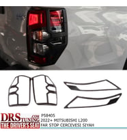 Mitsubishi L200 2019 Sonrası Far Ve Stop Çerçeve Kaplama Siyah