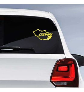 Çankırı İli 18 Plaka Kodu Memleket Yarış Pisti Sticker - Oto Araba Etiket, Aksesuar, Tuning Sarı