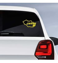 Çankırı İli 18 Plaka Kodu Memleket Yarış Pisti Sticker - Oto Araba Etiket, Aksesuar, Tuning Sarı